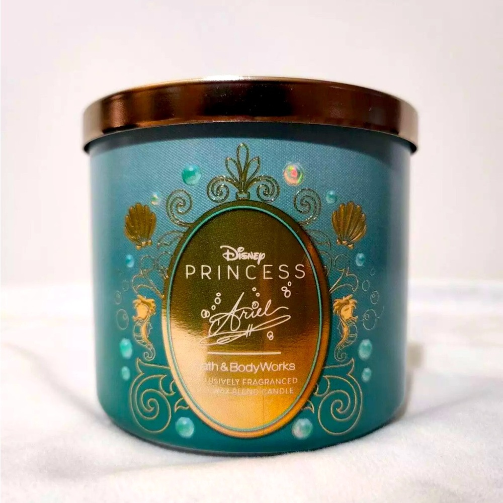 Bath & Body Works Disney Ariel 3 Wick Candle NEW